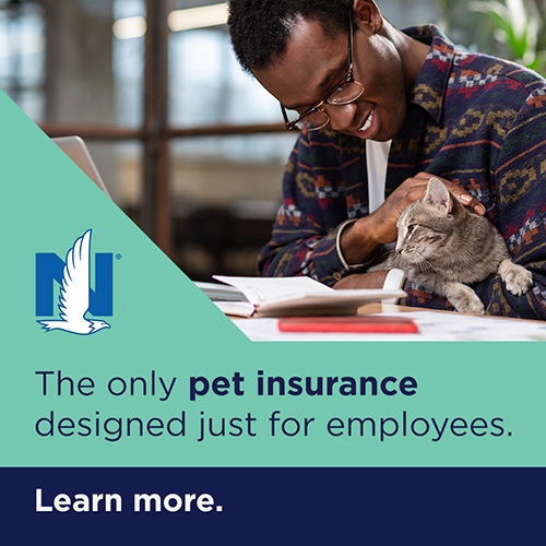 The only pet insurance designed just for employees. Learn more.